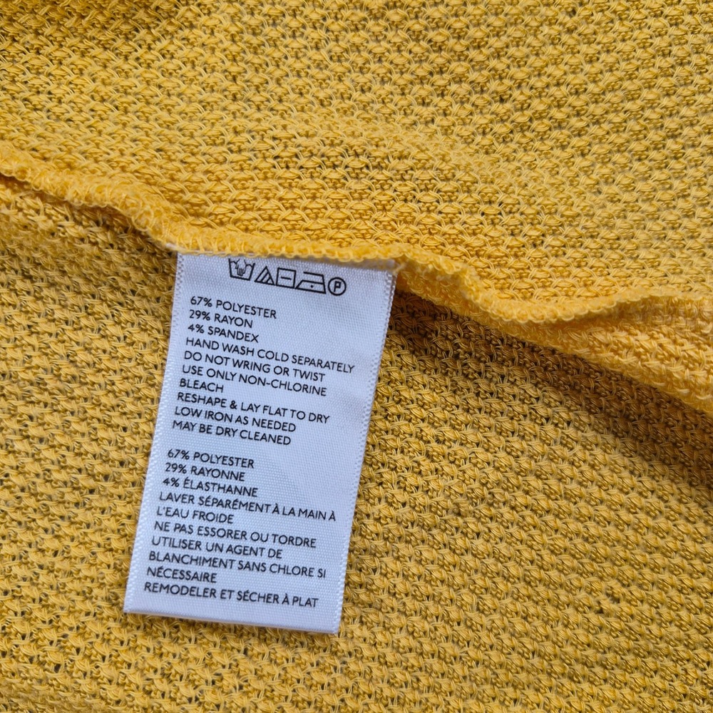 Urban Outfitters Mustard Yellow Knit Babydoll Ruffle Tank Top Racerback Cami S - Picture 5 of 5